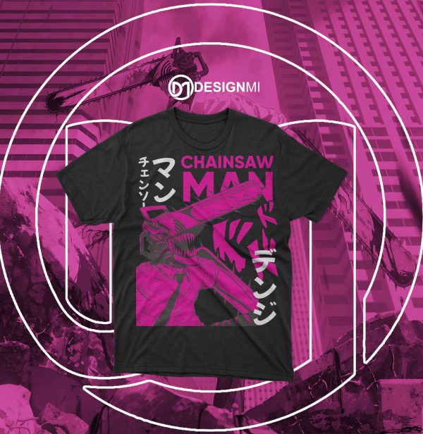 chainsaw man t-shirt designs collection - Image 4