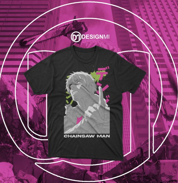 chainsaw man t-shirt designs collection - Image 3