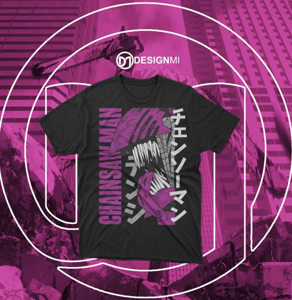 chainsaw man t-shirt designs collection - Image 2