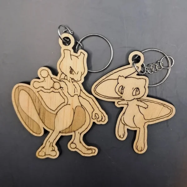 Most Popular Kanto Region Pokémon Keychain Set - 16 Laser Cut Wooden Keychains - Digital Download - Image 3