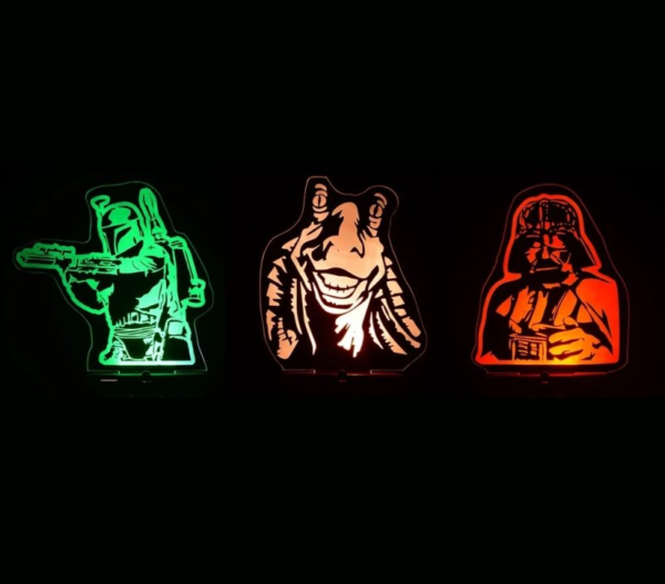 100 Star  wars Laser Cut files dxf,cdr,ai,dwg - Image 88