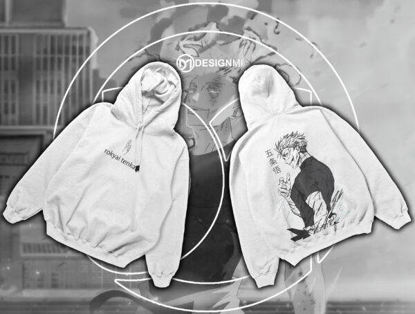 gojo is back white hoodie