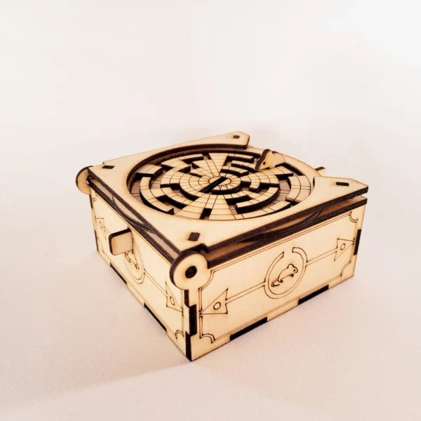 Mouse Maze Puzzle Box Plans- SVG DXF PDF- Laser cutting files - scroll saw - Image 3